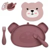 TUMTUM Set Repas En Silicone Ourson Rose 22