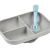 Beaba Set Repas Silicone Avec Ventouse Grey 7